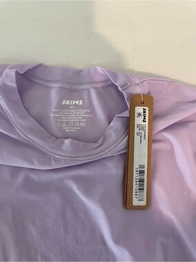 SKIMS Lavender Short-Sleeve Crewneck Tee